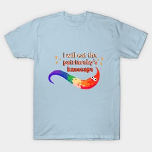 gay pride Worm eats the patriarchy T-Shirt